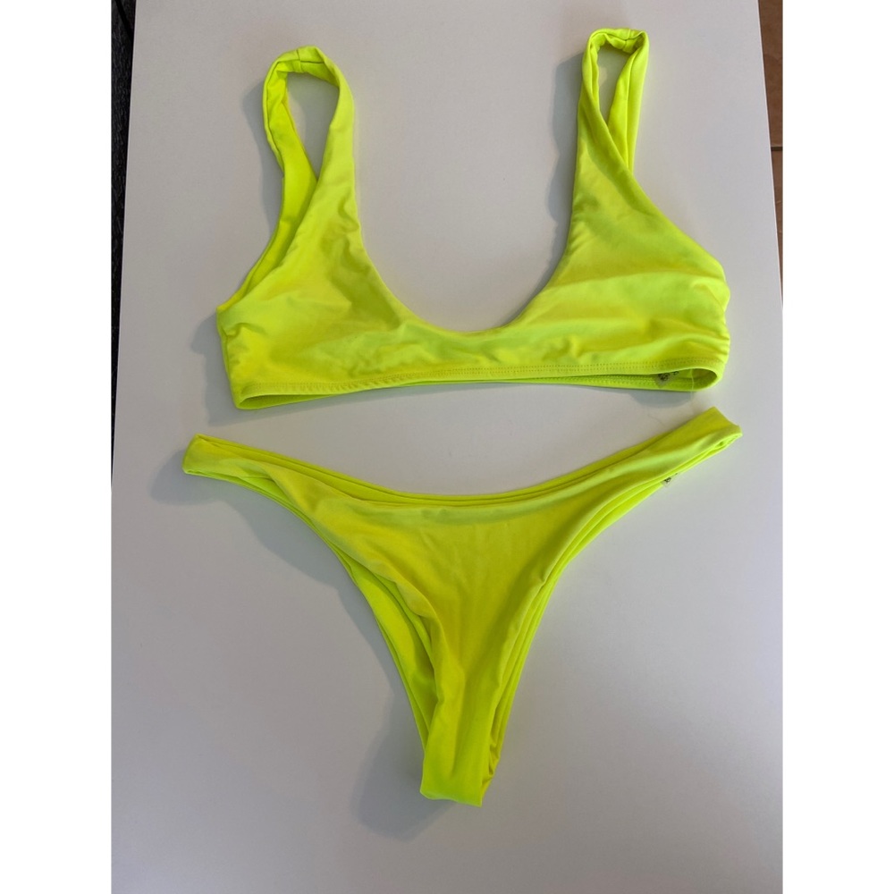 Neon Green Two Piece Bikini